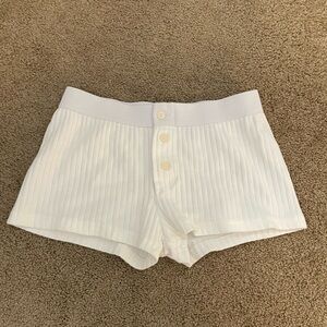Striped Ribbed Pajama Boyshorts